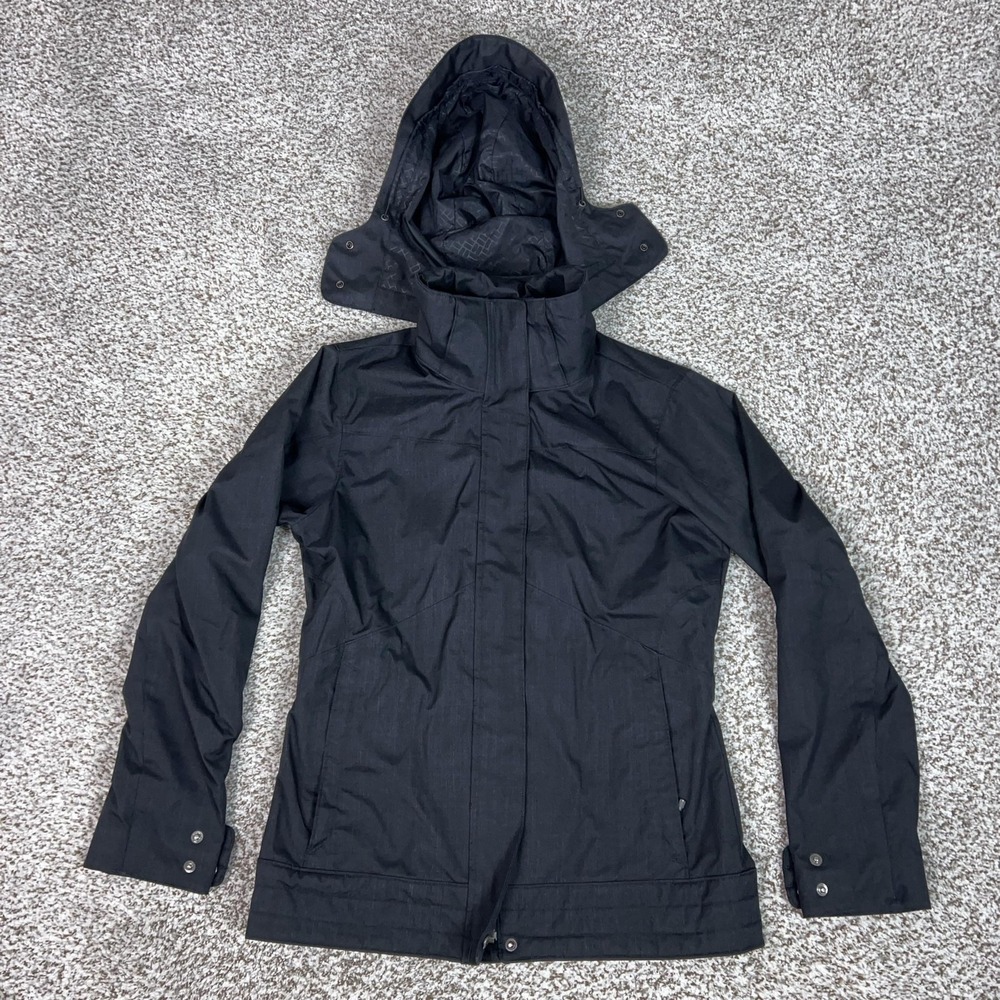 Columbia Jacket Womens S Gray Omni-Shield Interchange Hooded Outdoor Coat Winter